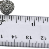 10k White Gold Round Diamond Cluster Stud Earrings 1.0CT