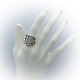 18k White Gold VS Old Mine and Modern Cut Diamond Ring 1.0CT Size 6.5