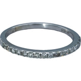 10k White Gold VS Round Lab-Grown Diamond Band Ring 0.35CT Size 7