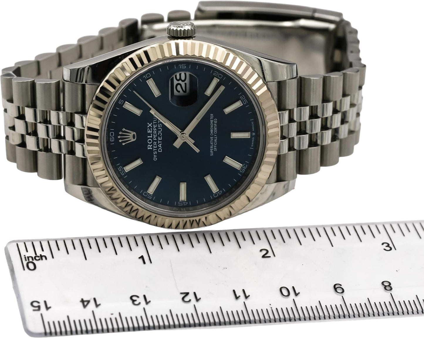 ROLEX Stainless Steel 18k Gold Datejust 41 Automatic Watch Ref. 126344 w/ Papers
