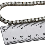 14k White Gold VS Round Lab-Grown Tennis Necklace 45.85CT