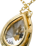 IGI 14k Yellow Gold VS1/F Pear Cut Lab-Grown Diamond Pendant Necklace 1.84CT