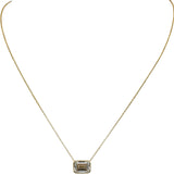 IGI 14k Yellow Gold VS1/G Emerald Cut Lab-Grown Diamond Pendant Necklace 2.59CT