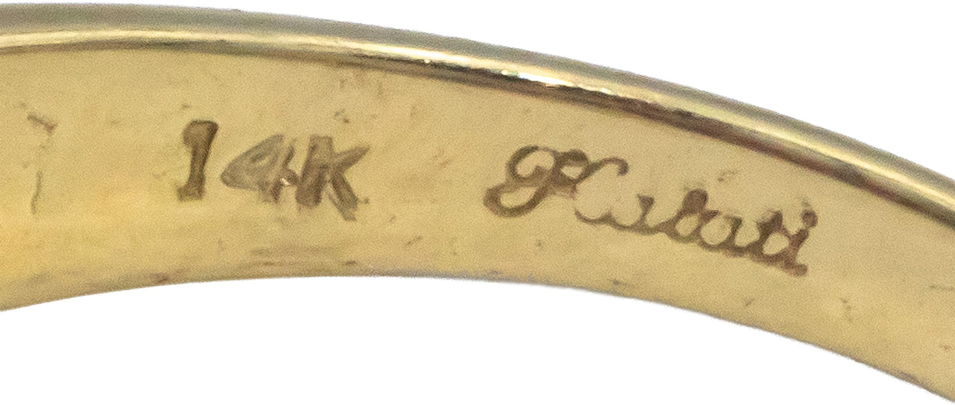 KALATI Designer 14k White & Yellow Gold 0.68CT Diamond and Ruby Ring Size 7.25