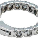 14k White Gold Round Diamond Inside Out Circle Hoop Earrings 7.38CT