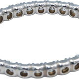 18k White Gold VS Round Diamond Inside Out Circle Hoop Earrings 7.33CT