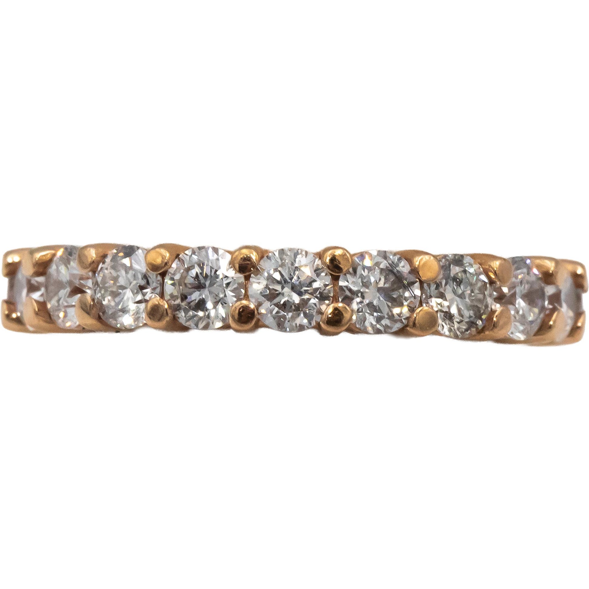 14k Rose Gold Jewelry Round Diamond Eternity Band Ring 2.80CT Size 6