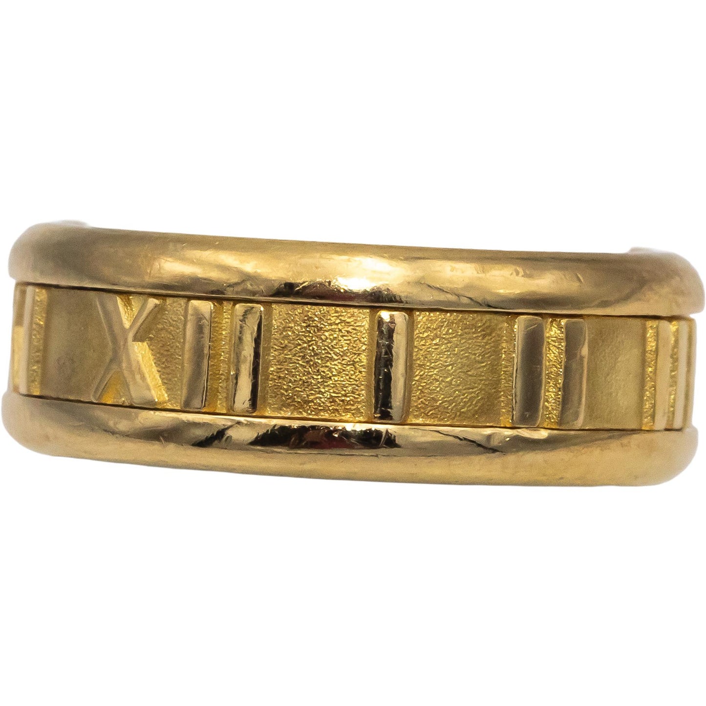 TIFFANY & CO. Vintage 18k Yellow Gold Atlas Collection Band Ring Size 7