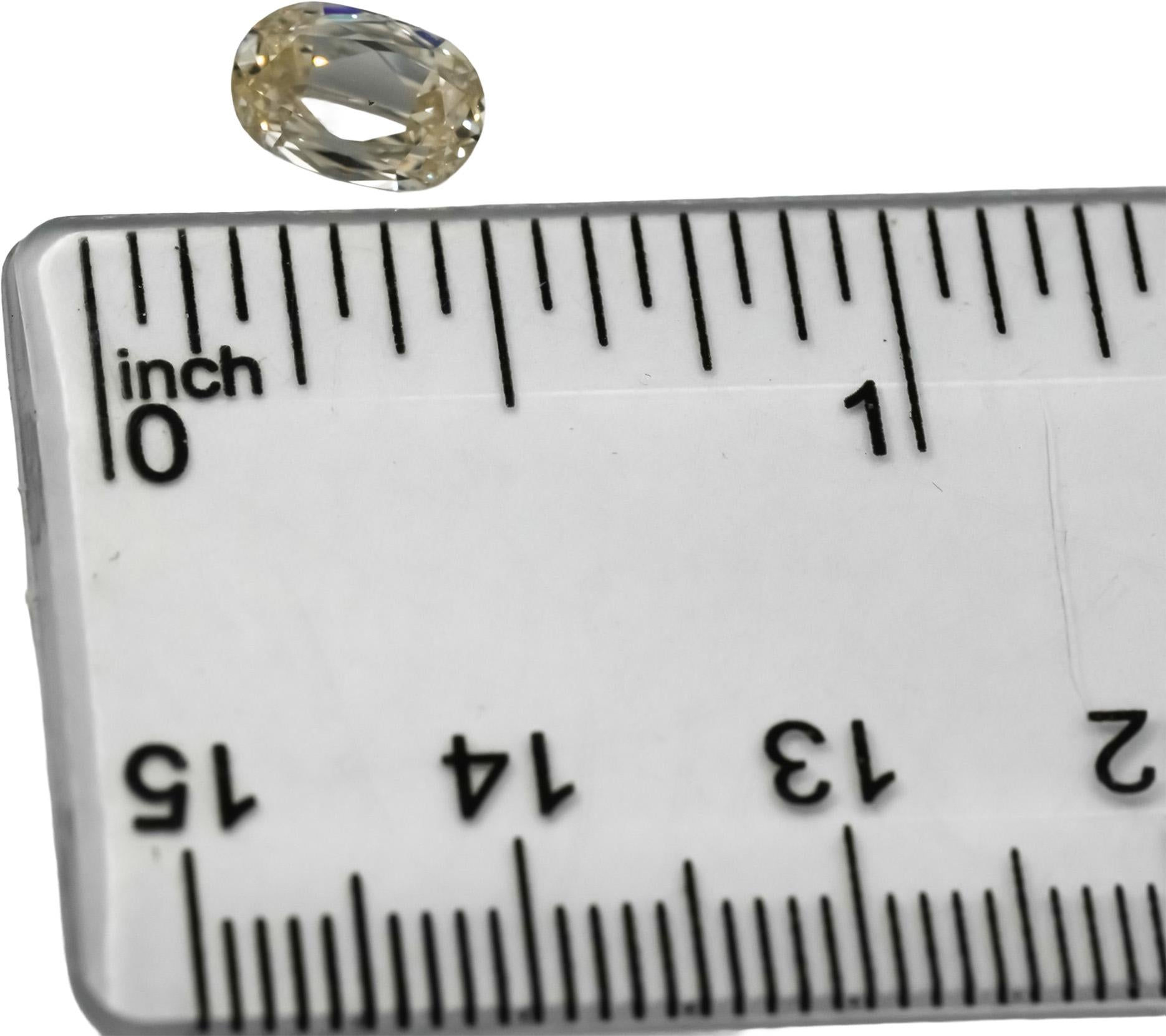 GIA Certified SI1/O-P Oval Cut Diamond Loose Stone 1.51CT