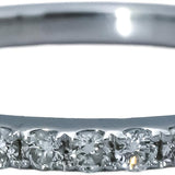 10k White Gold VS Round Lab-Grown Diamond Band Ring 0.35CT Size 7