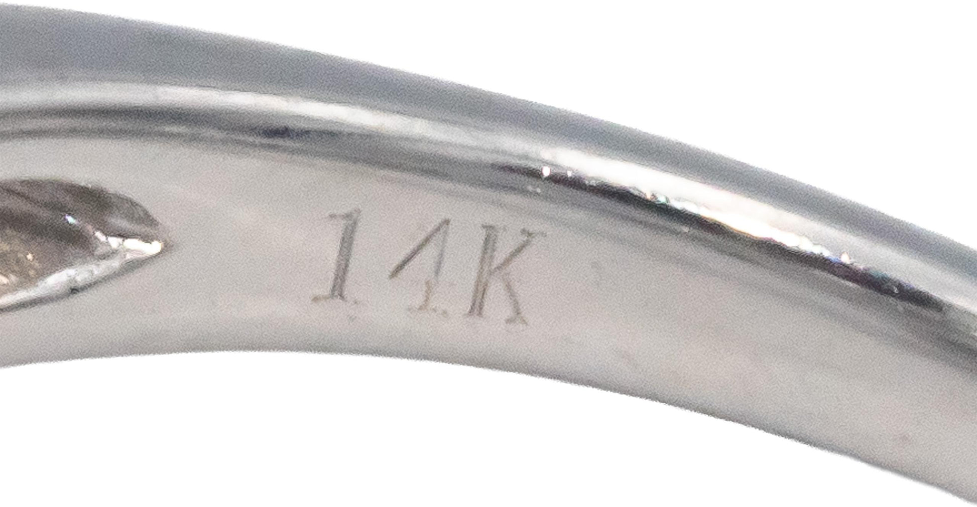 14k White Gold Diamond Double Halo Bridal Engagement Ring Set 1.50CT Size 6.75