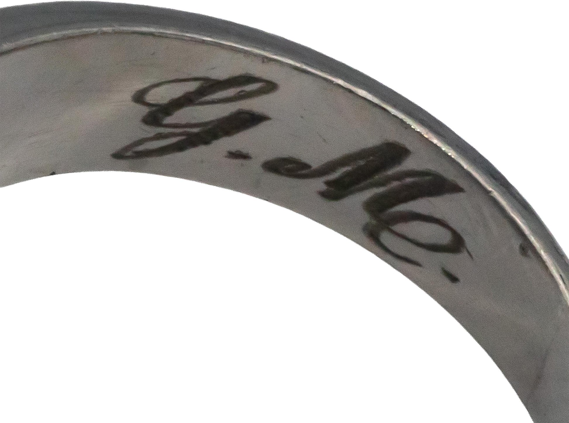 Vintage 14k White Gold 0.33CT VS Diamond Retro Ring Size 6.5