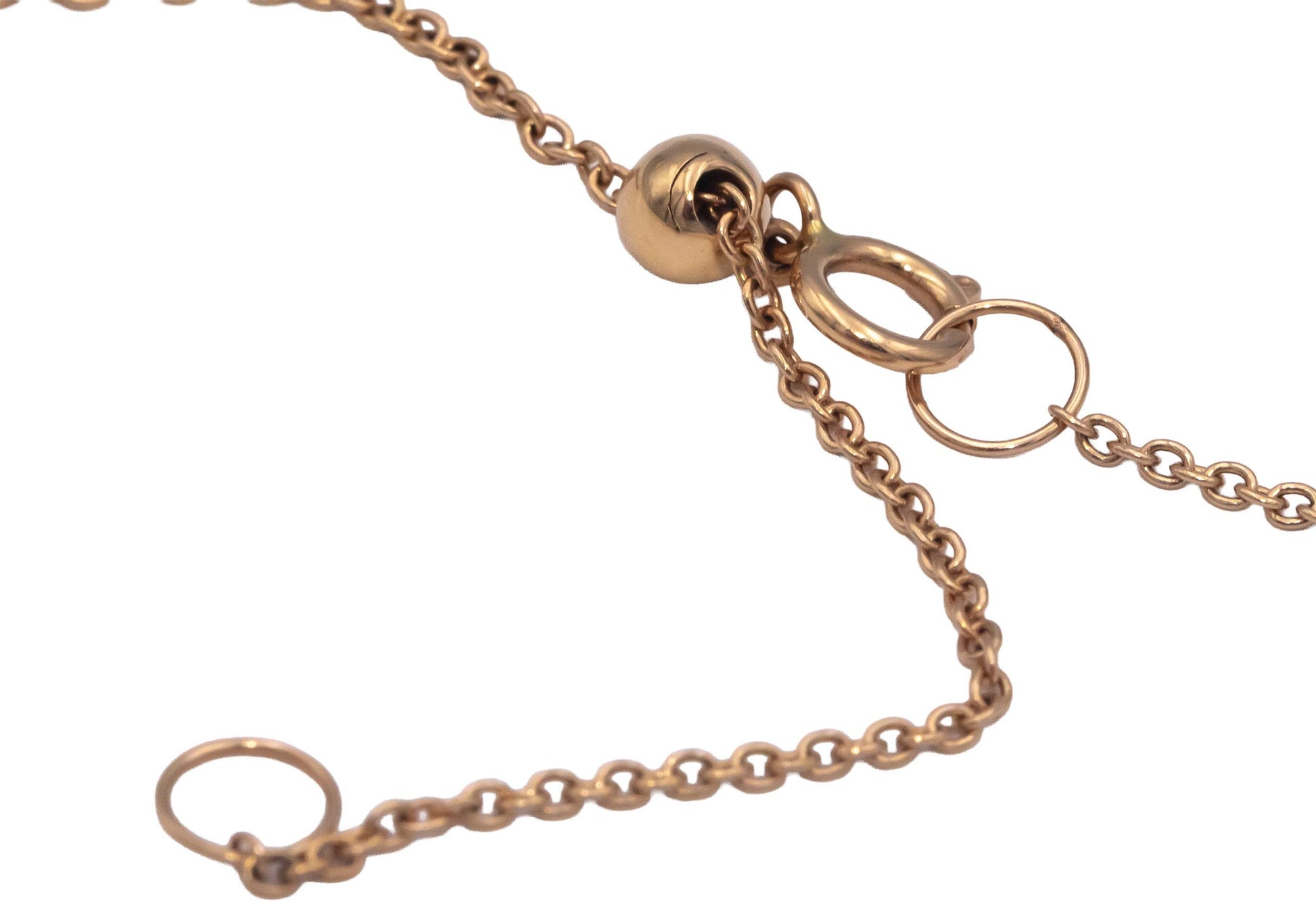 18k Yellow Gold 0.20CT VS Baguette & Round Diamond Pendant Necklace Chain
