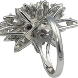 Vintage Antique 14k White Gold VS Single Cut Diamond Cocktail Ring 1.0CT Size 9