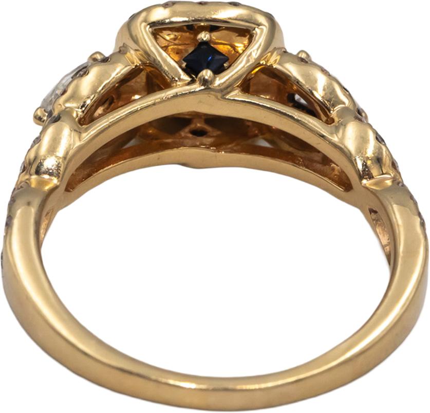 VERA WANG LOVE 14k Gold Diamond Engagement Ring 1.0CT w/ .35CT Center Sz 7.75