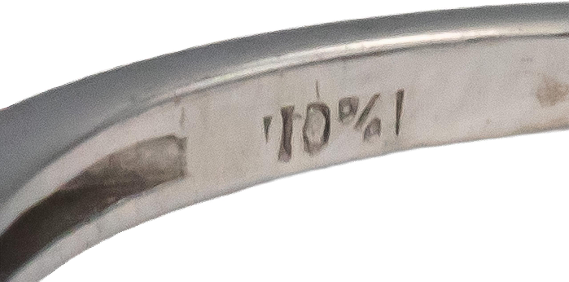 Platinum Round & Baguette Diamond Engagement Ring 1.32CT w/ 1.17CT Center