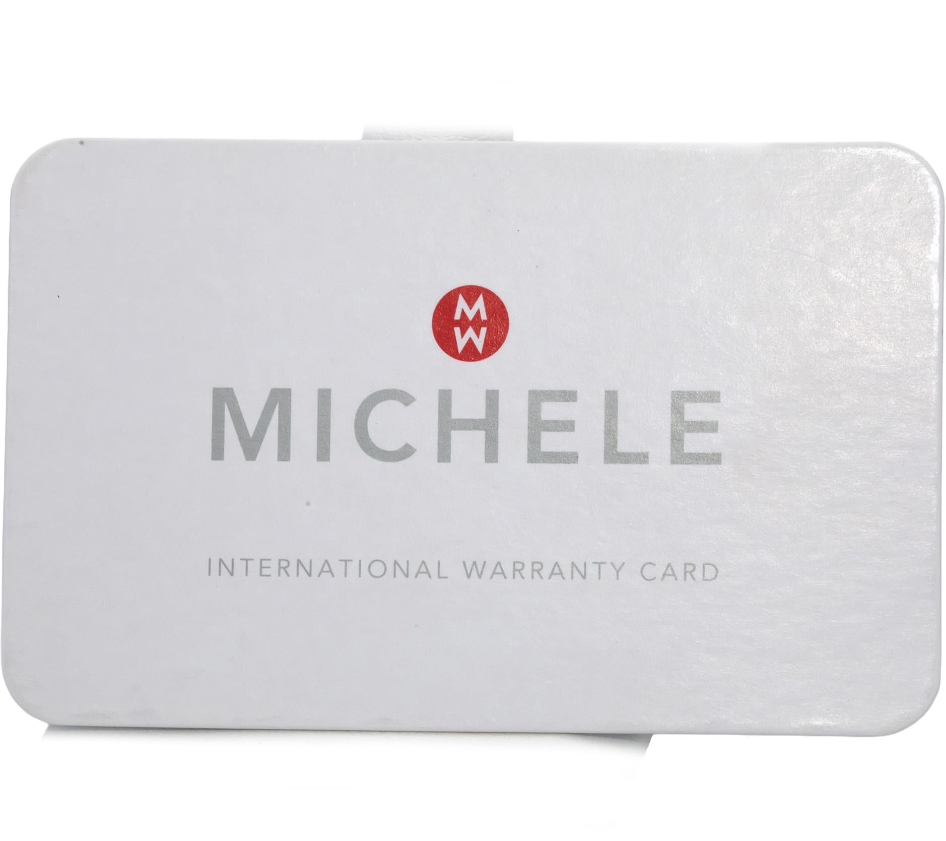 MICHELE Meggie Two-Tone 18k Gold Plate Diamond MOP Dial Quartz Ladies Watch