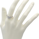 18k White Gold Lab-Grown & Natural Diamond Engagement Ring 1.42CTW Size 6.5
