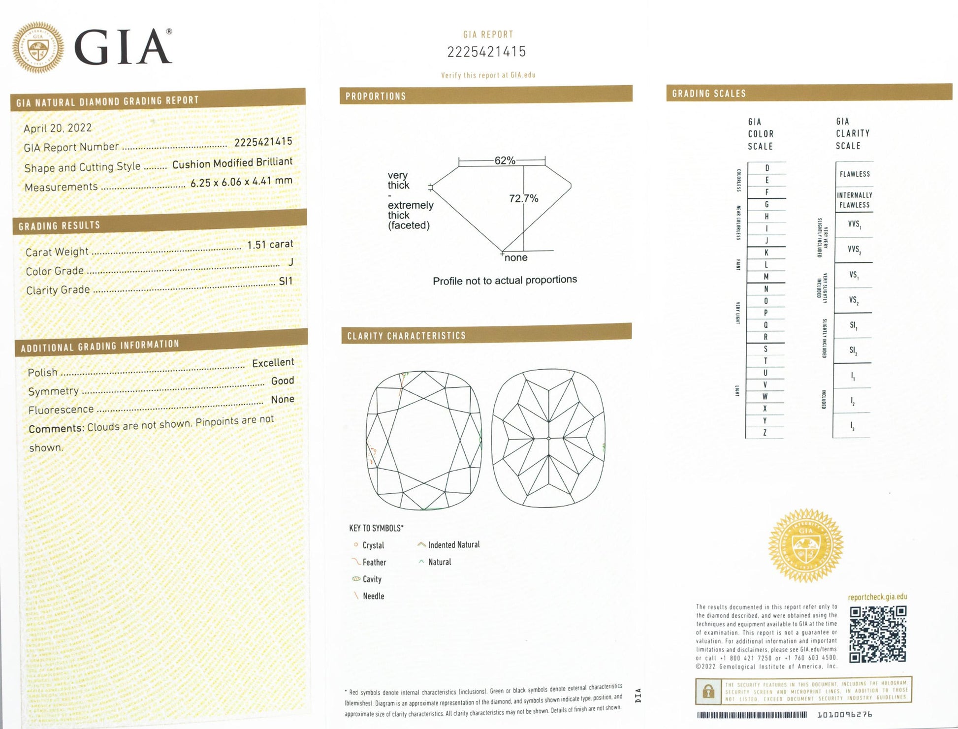 GIA Certified 14k White Gold Diamond Engagement Ring 1.98CT w/ 1.51CT Center