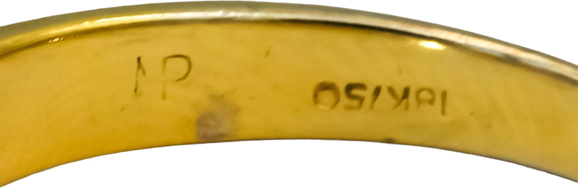 18k Yellow Gold VS Emerald Cut Diamond Band Ring 1.88CT Size 7.5