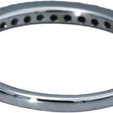 10k White Gold VS Round Lab-Grown Diamond Band Ring 0.35CT Size 7