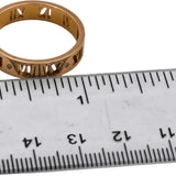 TIFFANY & CO. 18k Rose Gold VS Diamond Atlas Band Ring .02CT Size 10.25