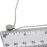 14k White Gold VS Pear Cut Lab-Grown Diamond Solitaire Pendant Necklace 1.05CT