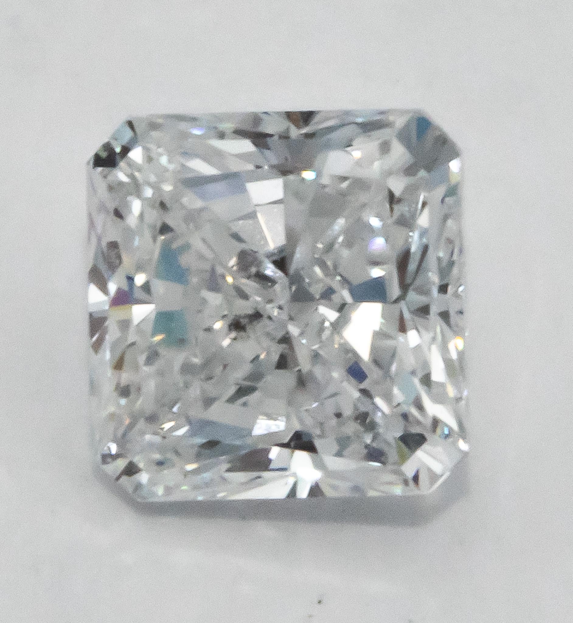GIA Certified SI1/D Cut-Cornered Square Radiant Cut Diamond 1.01CT