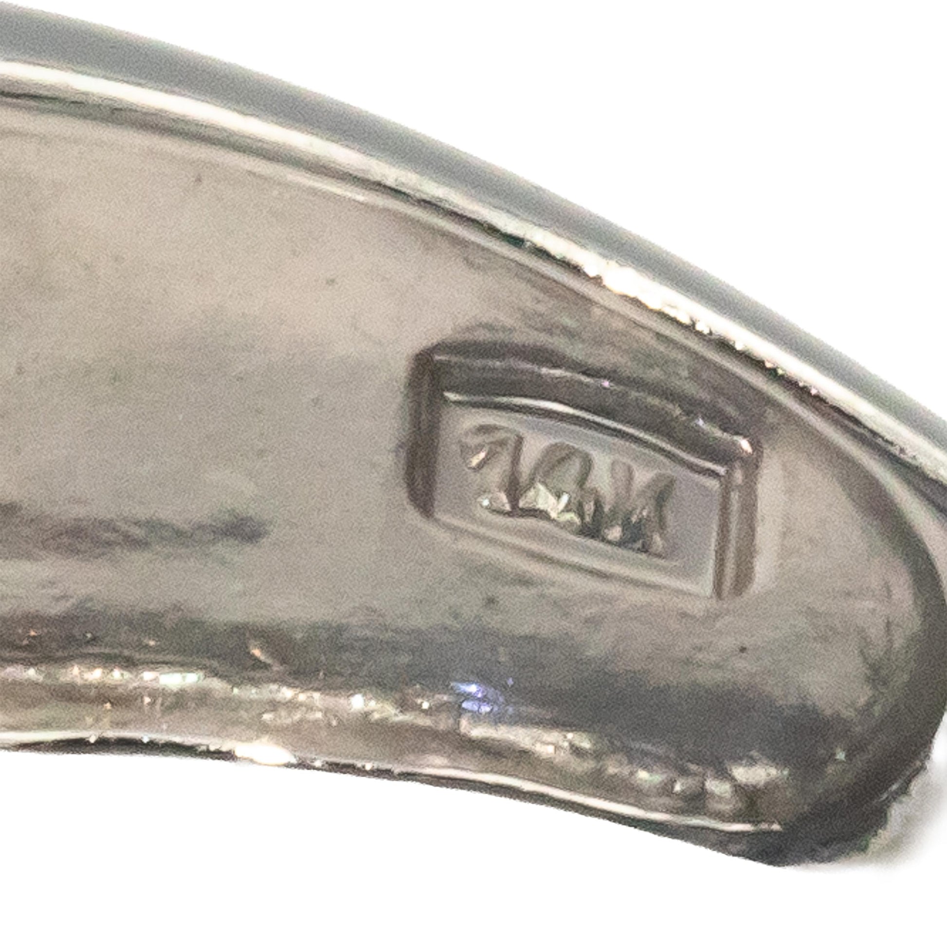 KALATI Designer 14k White Gold Diamond and Sapphire Ring 1.78CT Size 7