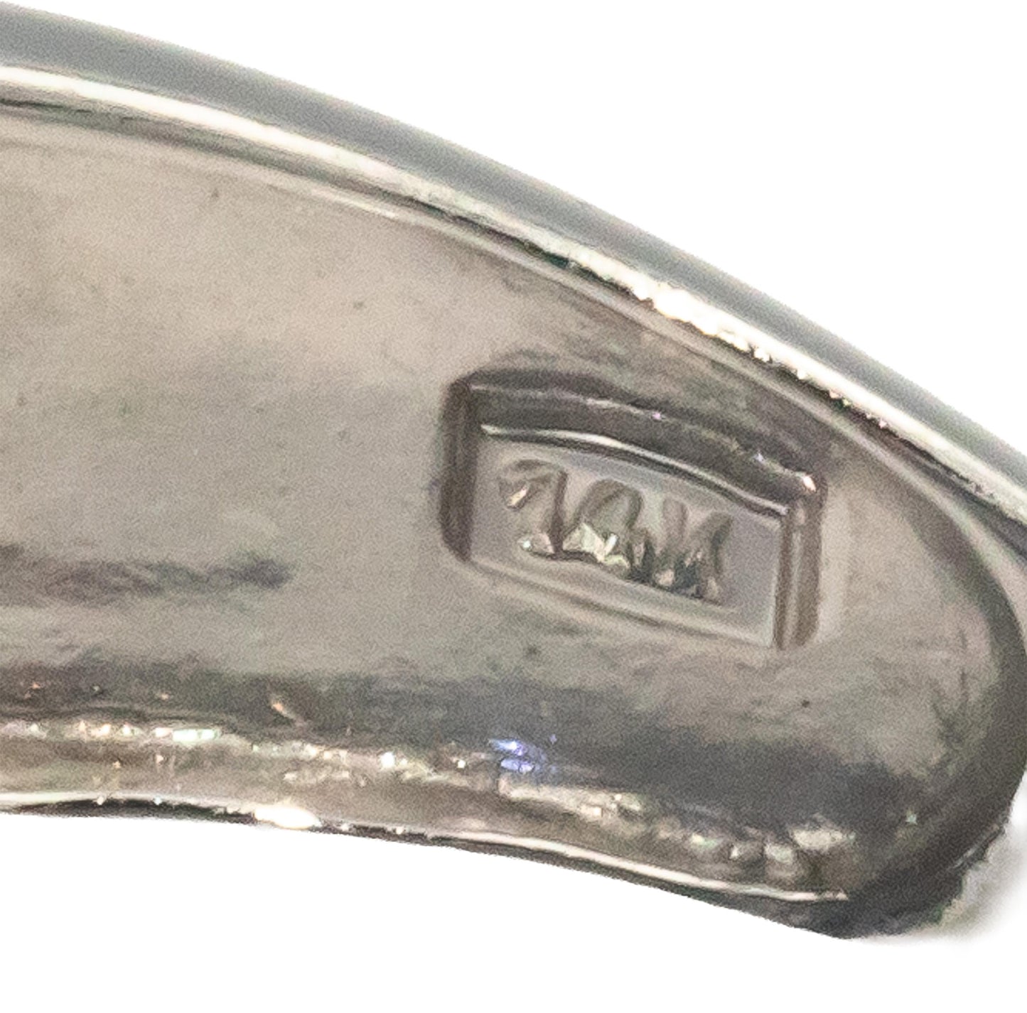 KALATI Designer 14k White Gold 1.78CT Diamond and Sapphire Ring Size 7