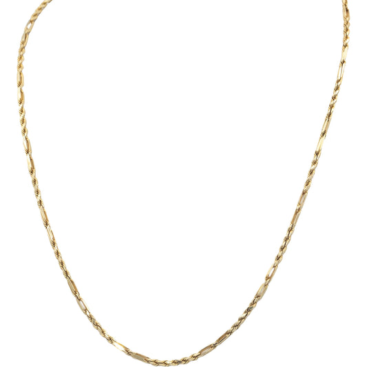 14k Yellow Gold Jewelry 18" Long Rope Necklace Chain
