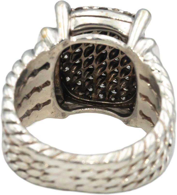 DAVID YURMAN VS Diamond Sterling Silver Wheaton Ring 1.0CT Size 6 $2950 Retail
