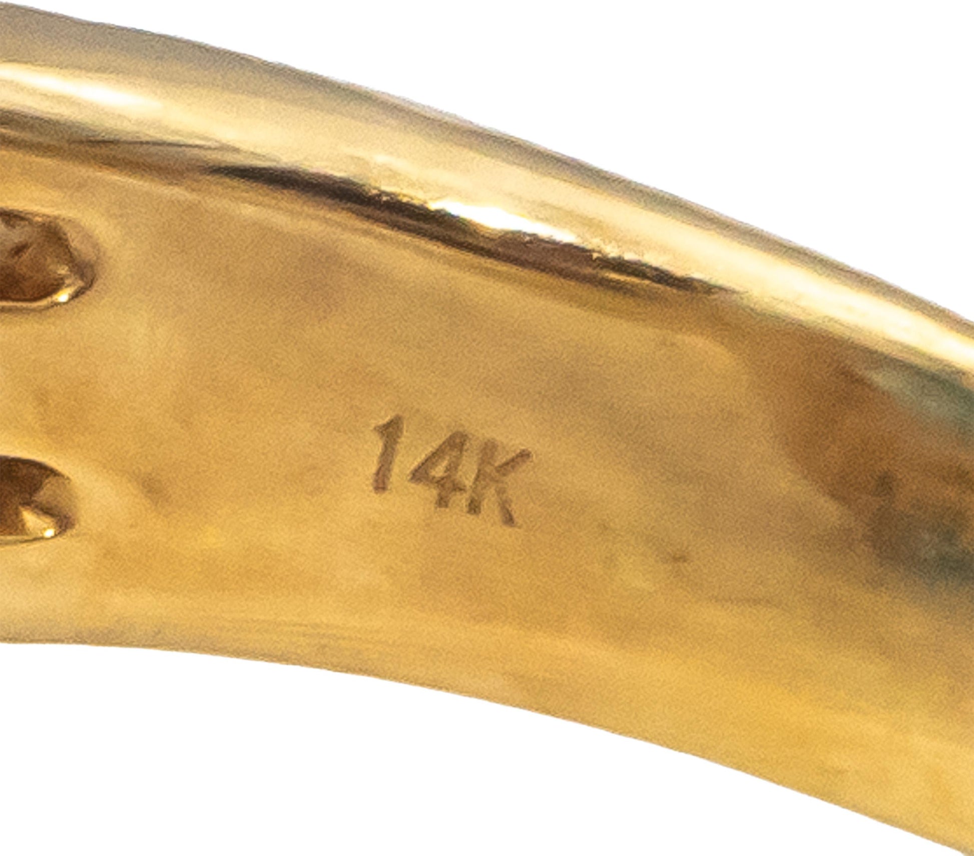 14k Yellow Gold Oval Blue Topaz and Round Diamond Cocktail Ring 13.20CT Size 9