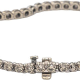 10k White Gold Round Diamond Tennis Bracelet 3.50CTW