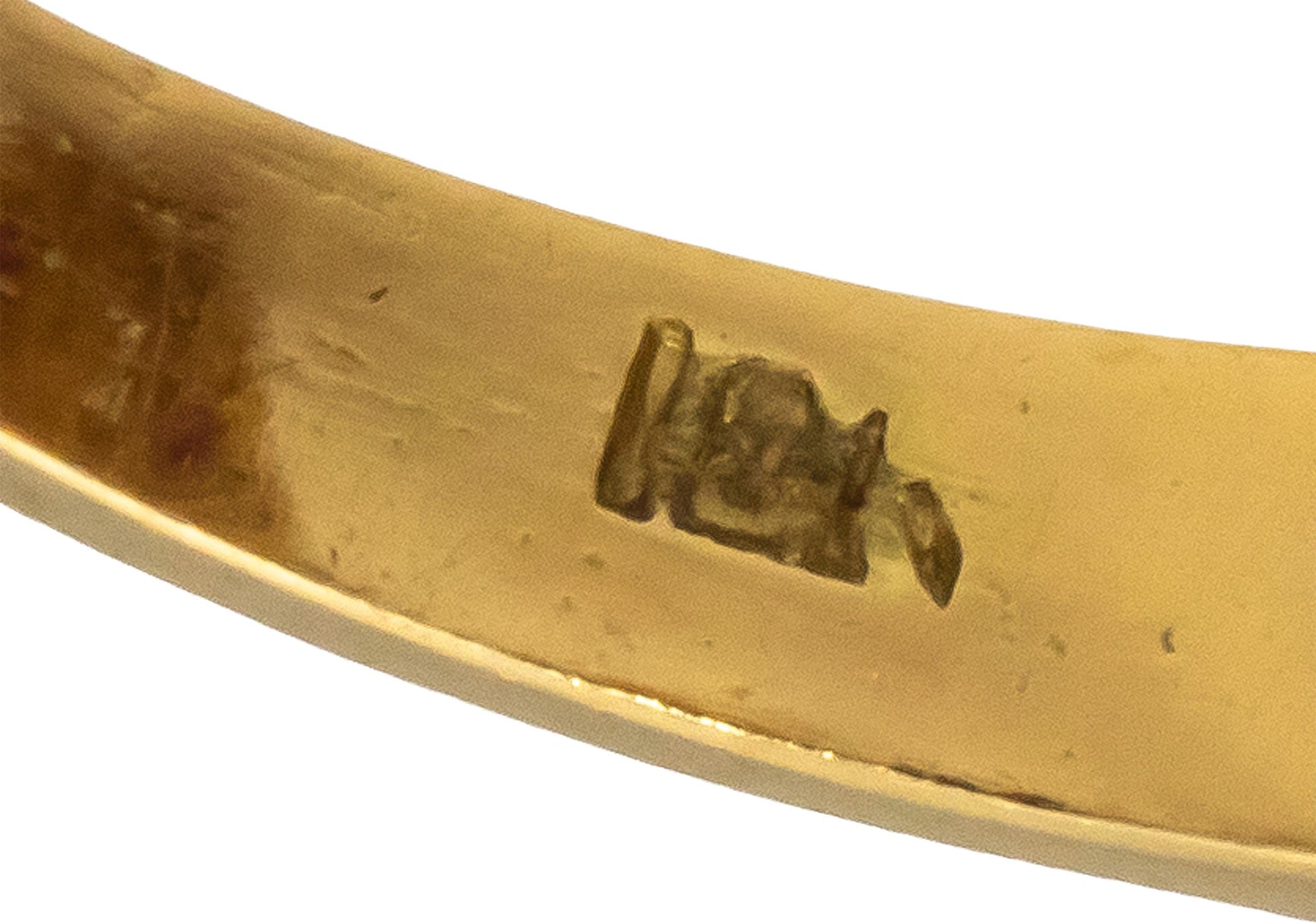 18k Yellow Gold VS Diamond and Ruby Dome Ring 0.90CTW Size 5.25