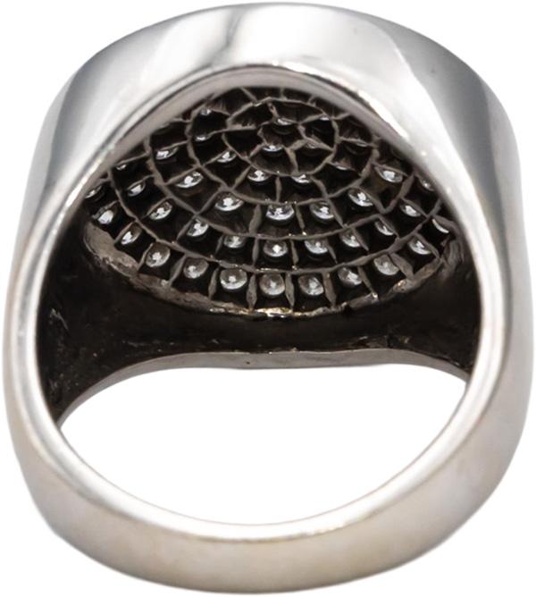 14k White Gold Round Diamond Cluster Cocktail Ring 2.0CT Size 8