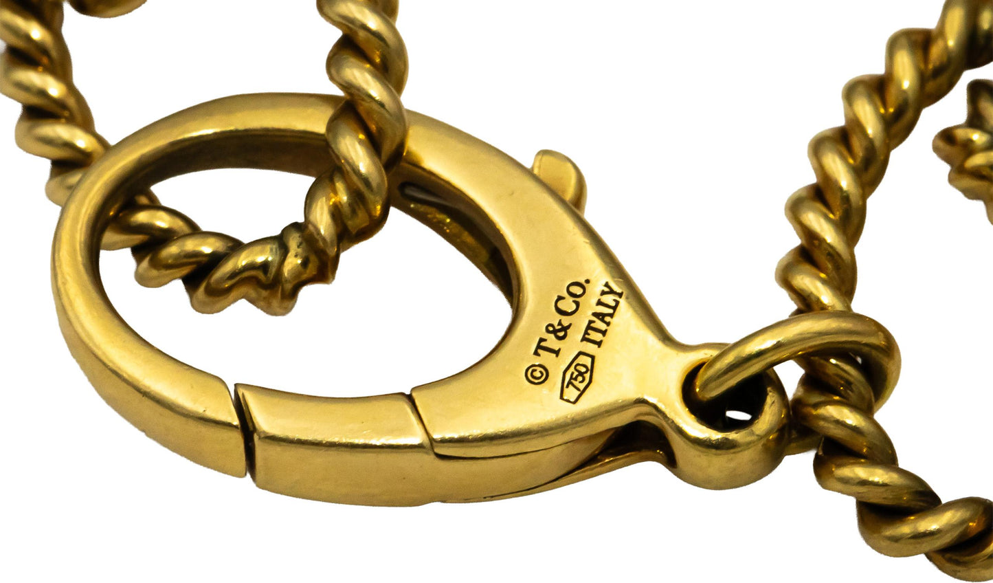 TIFFANY & CO. Vintage 18k Yellow Gold Braided Open Link Bracelet
