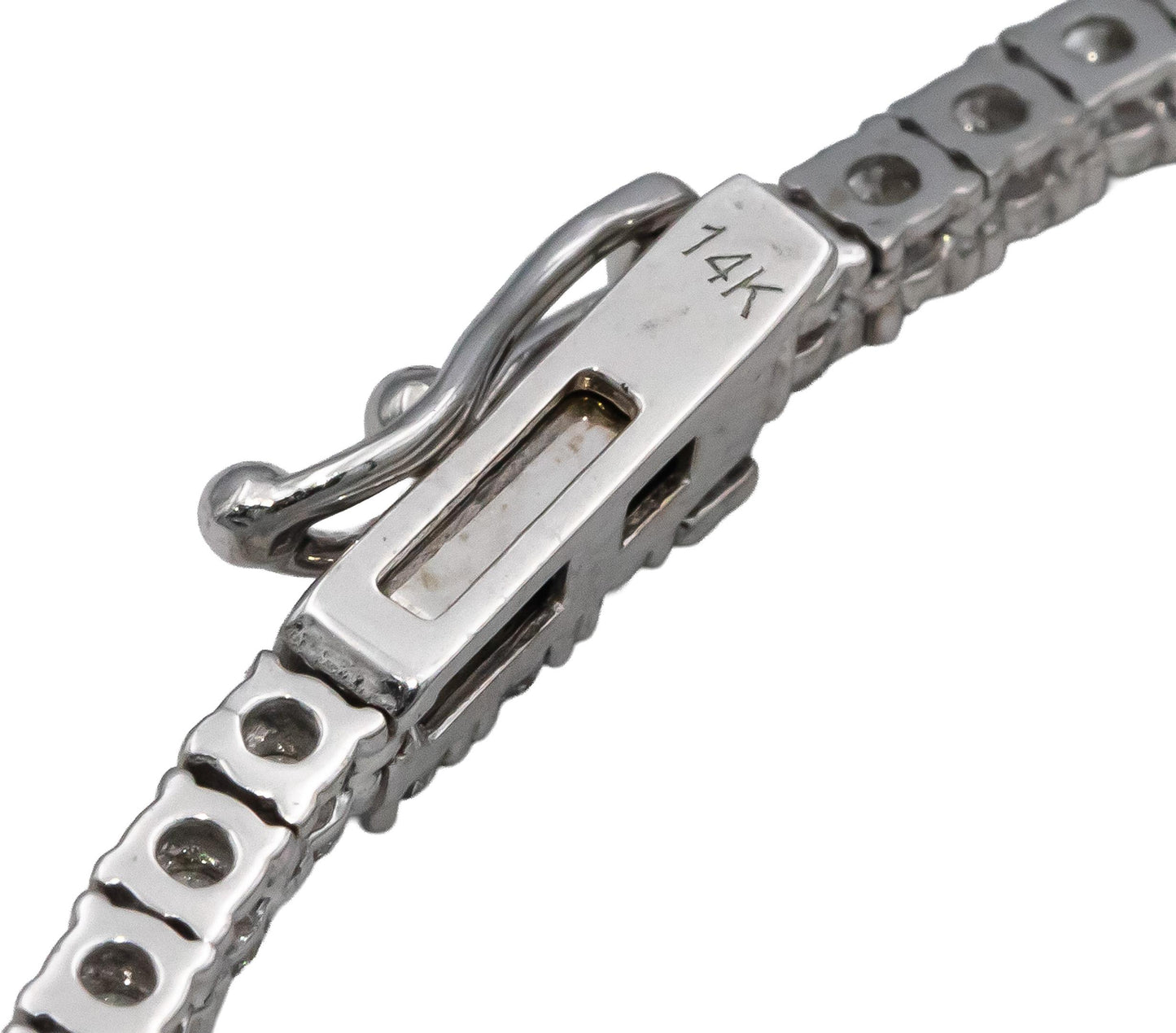 14k White Gold Round Diamond Tennis Necklace 9.15CT