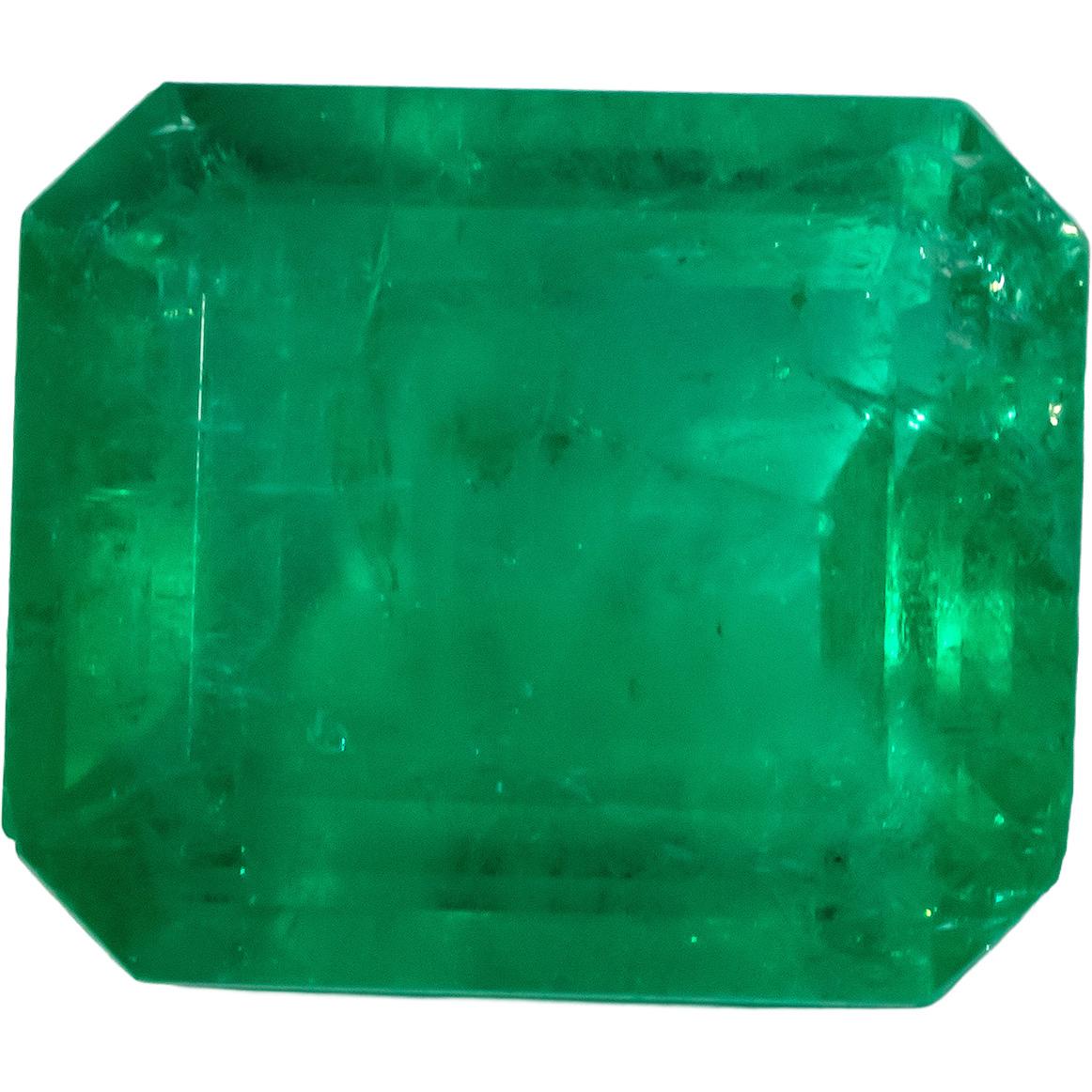 GIA Certified Octagonal Cut Natural Colombian Emerald Loose Stone 8.46CT