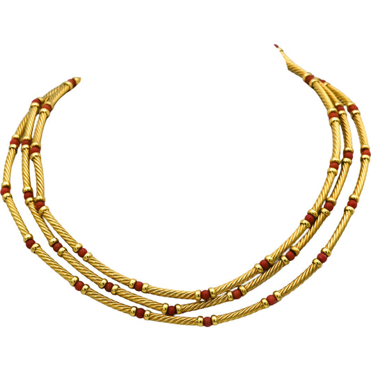 DAVID YURMAN 18k Yellow Gold Cora Bead Formal Necklace