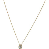 14k Yellow Gold VS Pear Cut Lab-Grown Diamond Pendant Necklace 1.03CT