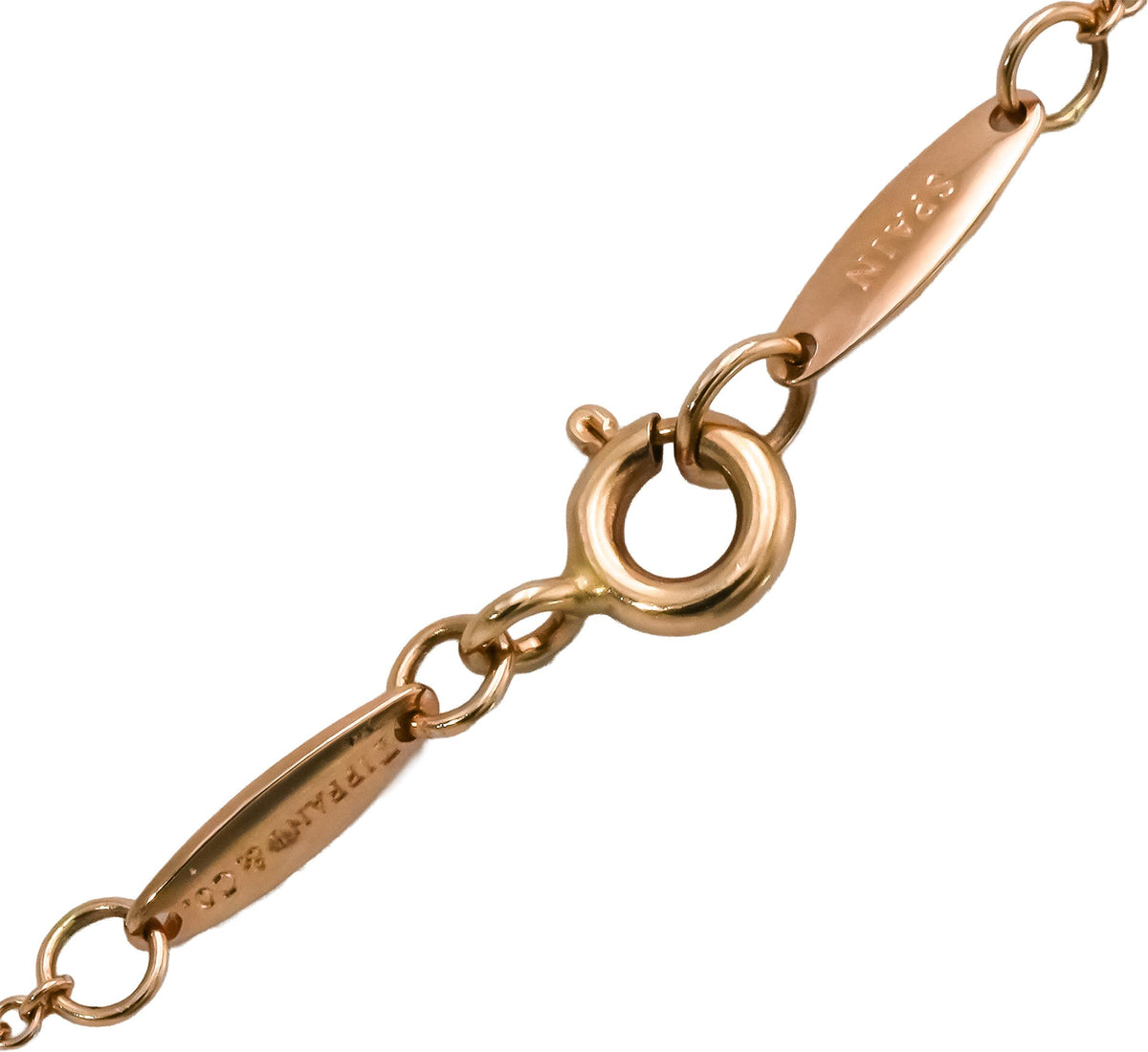 TIFFANY & CO. 18k Rose Gold Elsa Peretti Heart Pendant Necklace