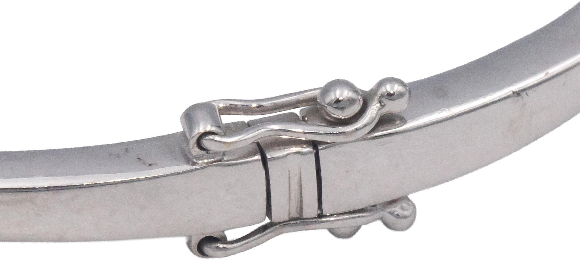 18k White Gold Jewelry 0.55CT Round Cut Diamond Bangle Bracelet