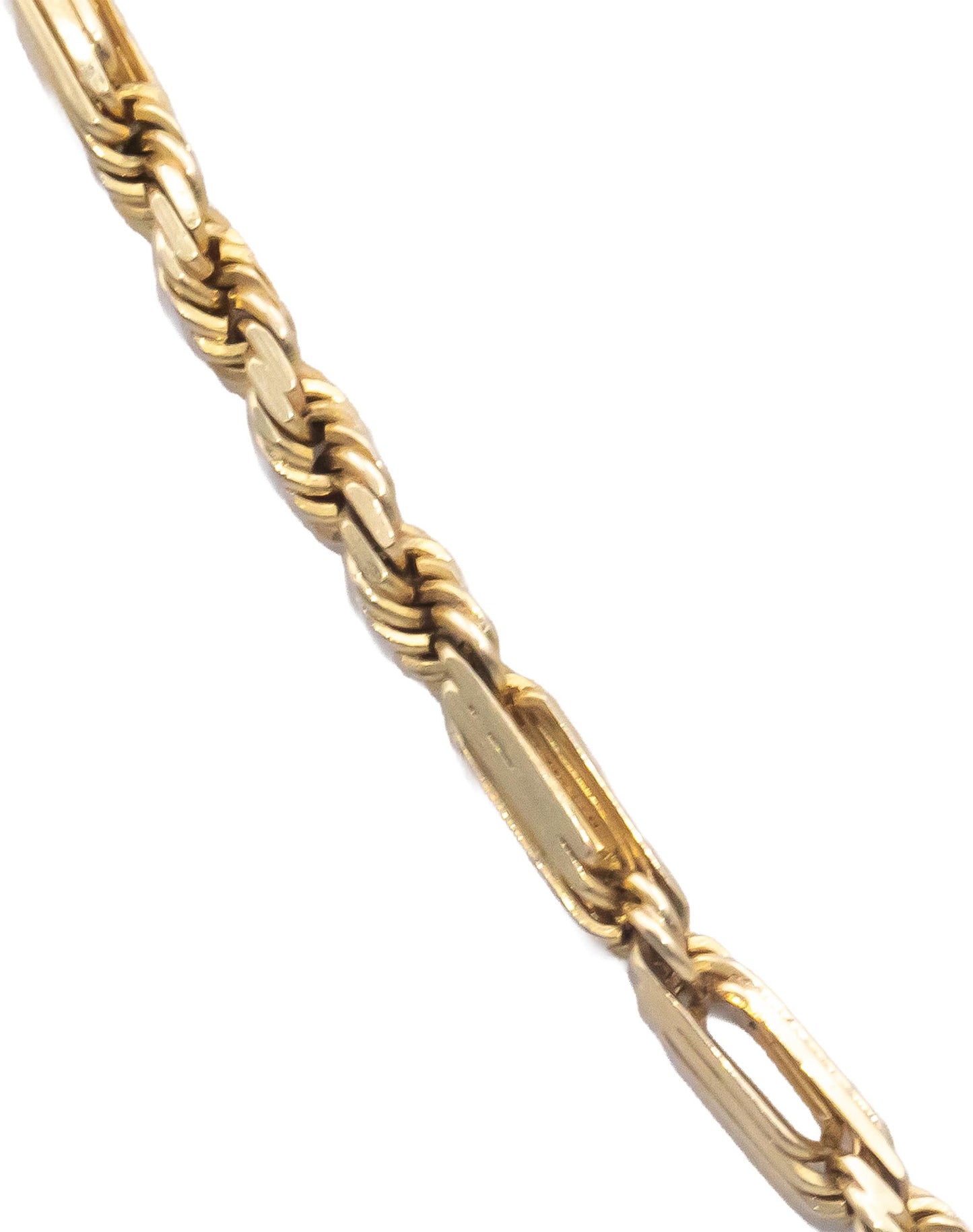 14k Yellow Gold Jewelry 18" Long Rope Necklace Chain