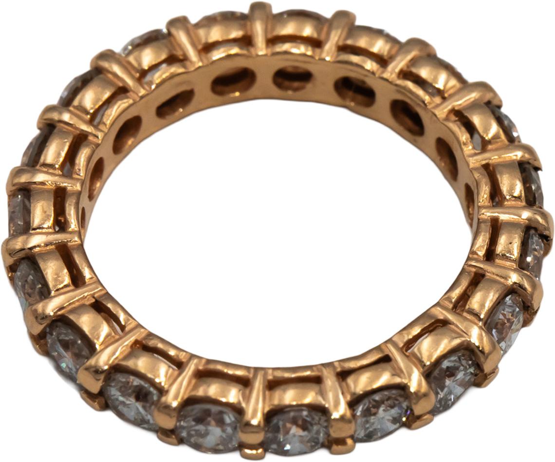 14k Rose Gold Round Diamond Eternity Band Ring 2.67CT Size 5.5