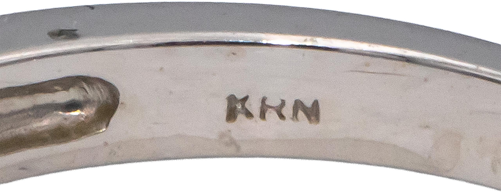 14k White Gold VS Princess Cut Channel Set Diamond Band Ring 0.40CT Size 6.75