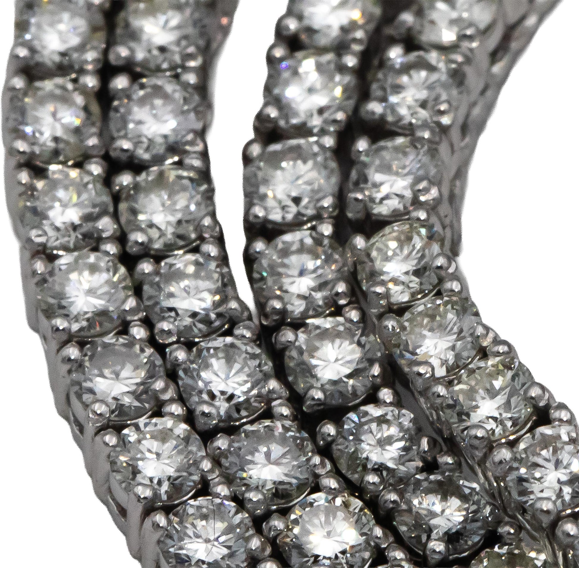 14k White Gold Round Diamond Tennis Necklace 9.15CT