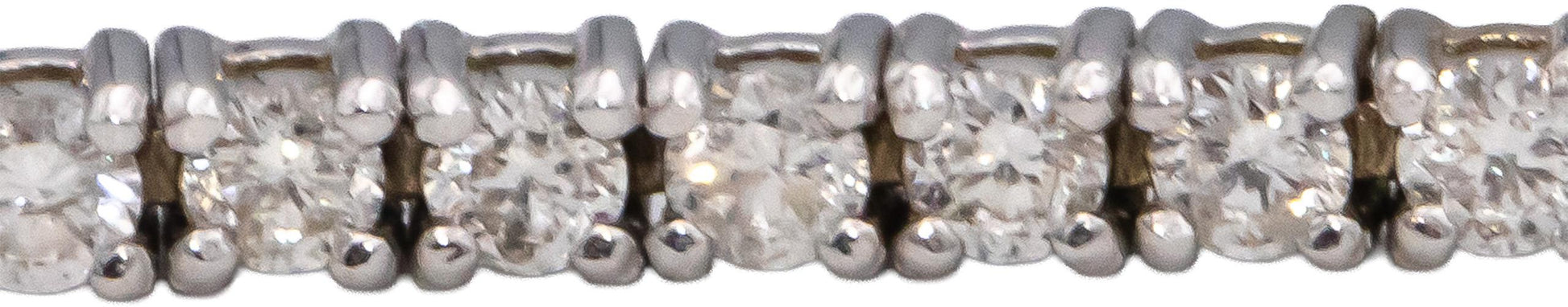 14k White Gold Round Diamond Tennis Bracelet 1.90CT