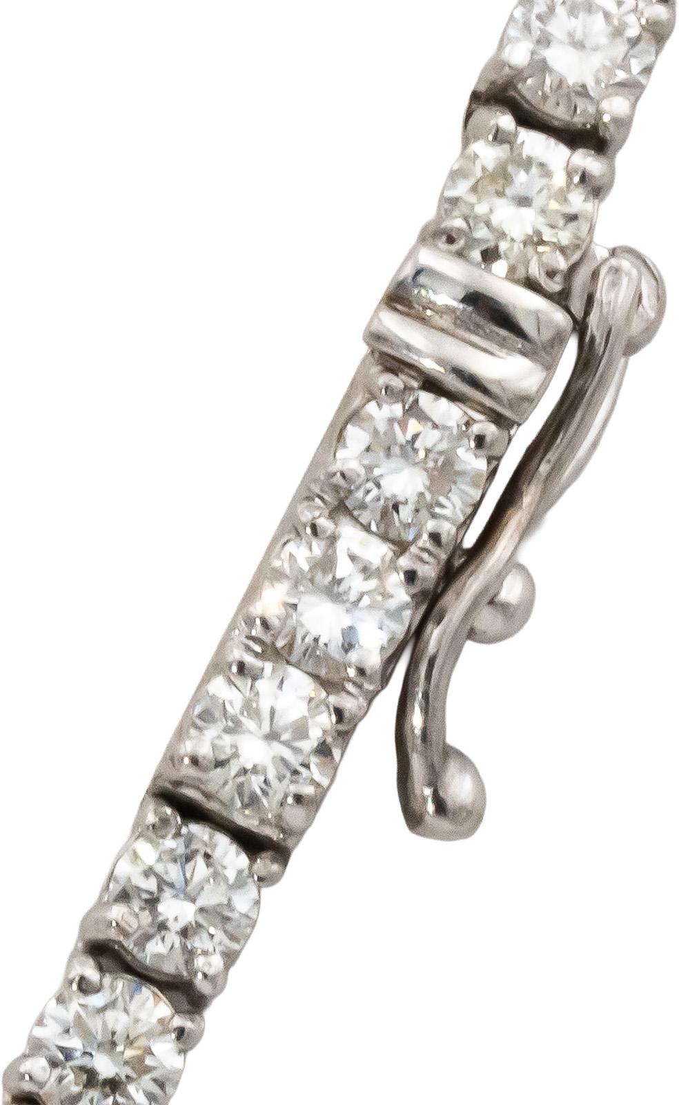 14k White Gold VS Round Diamond Tennis Necklace 11.26CT