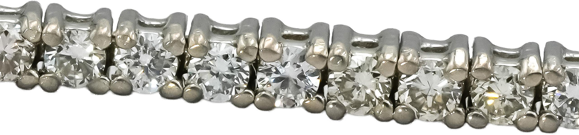 14k White Gold Round VS Diamond Tennis Bracelet 1.70CT